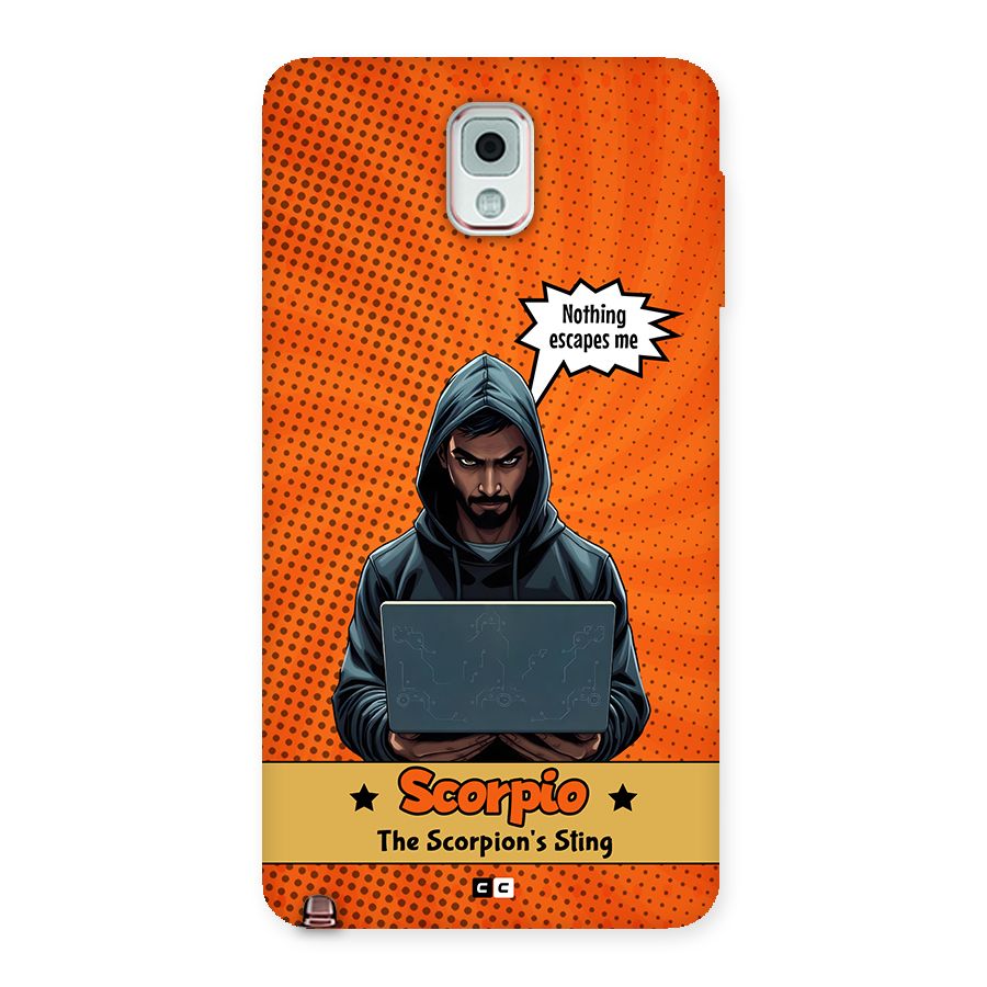 Scorpio Warning Back Case for Galaxy Note 3