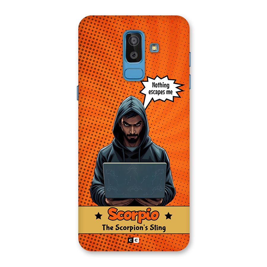 Scorpio Warning Back Case for Galaxy On8 (2018)
