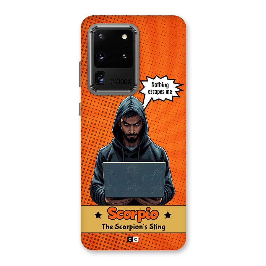 Scorpio Warning Back Case for Galaxy S20 Ultra