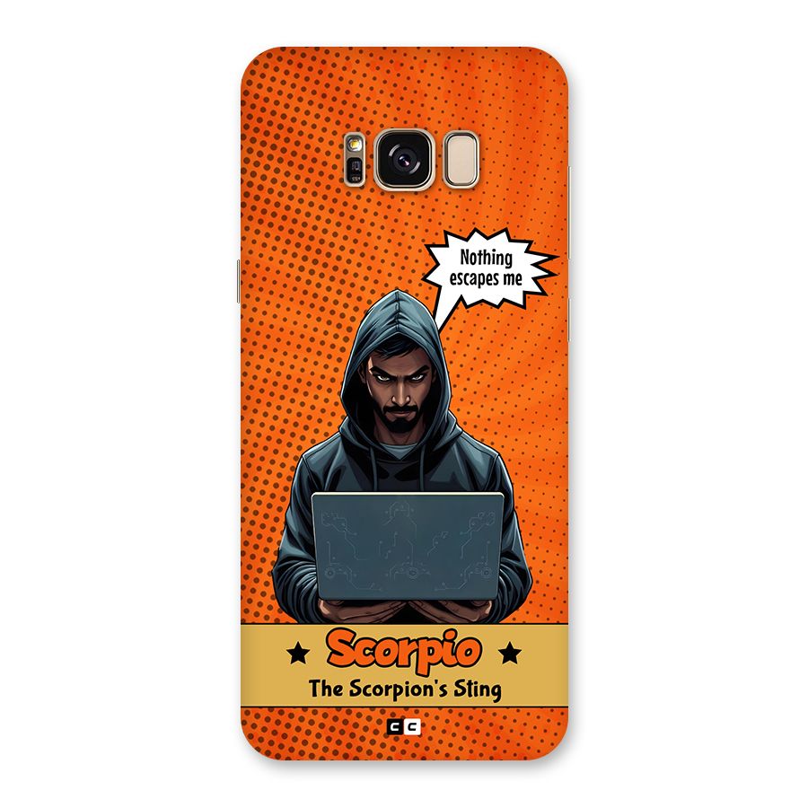 Scorpio Warning Back Case for Galaxy S8 Plus