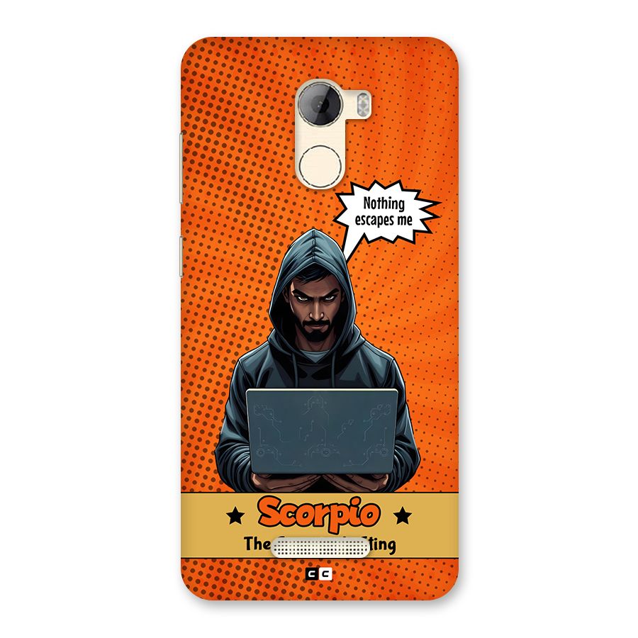 Scorpio Warning Back Case for Gionee A1 LIte
