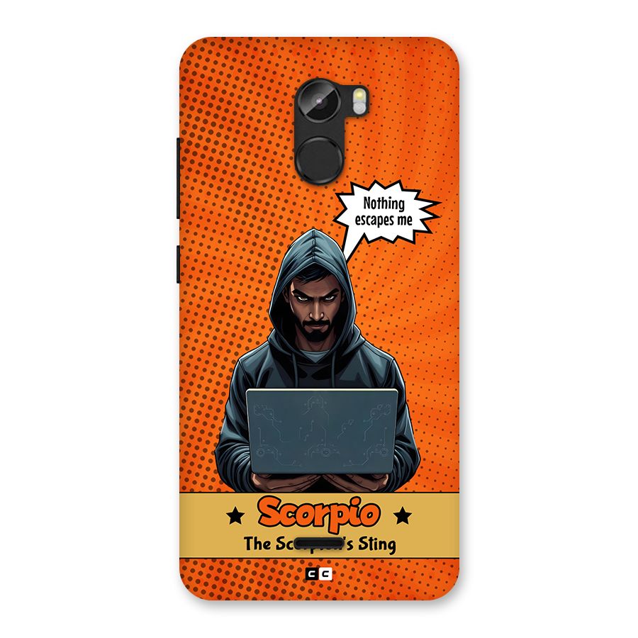 Scorpio Warning Back Case for Gionee X1