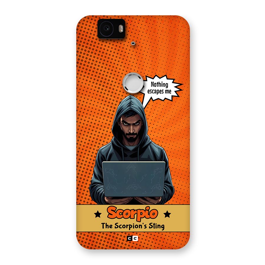 Scorpio Warning Back Case for Google Nexus 6P
