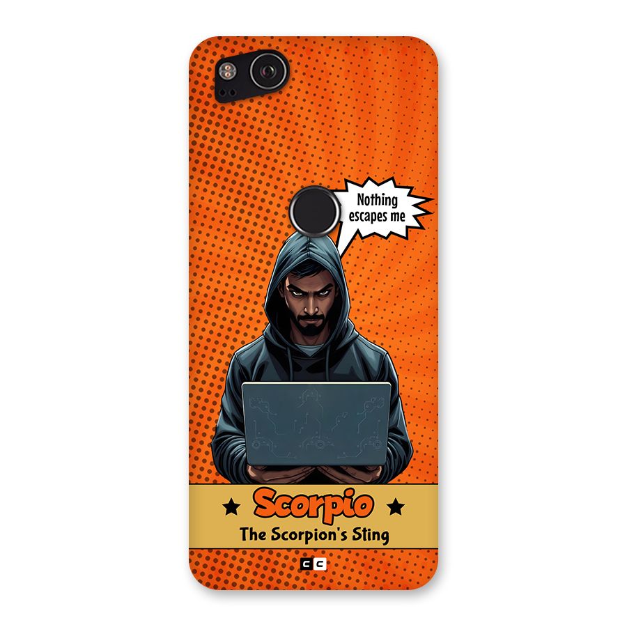Scorpio Warning Back Case for Google Pixel 2