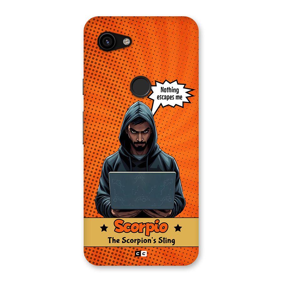 Scorpio Warning Back Case for Google Pixel 3a