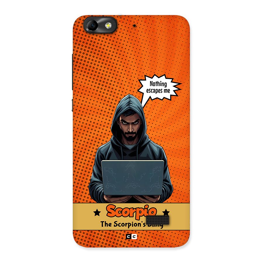 Scorpio Warning Back Case for Honor 4C