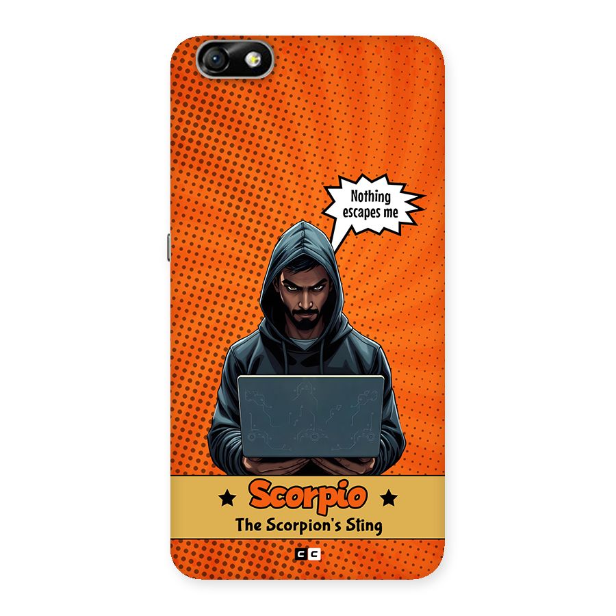 Scorpio Warning Back Case for Honor 4X
