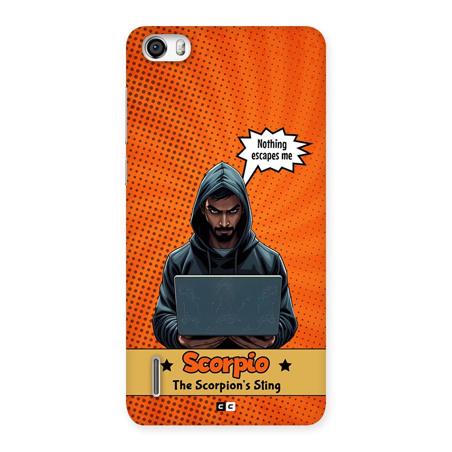 Scorpio Warning Back Case for Honor 6