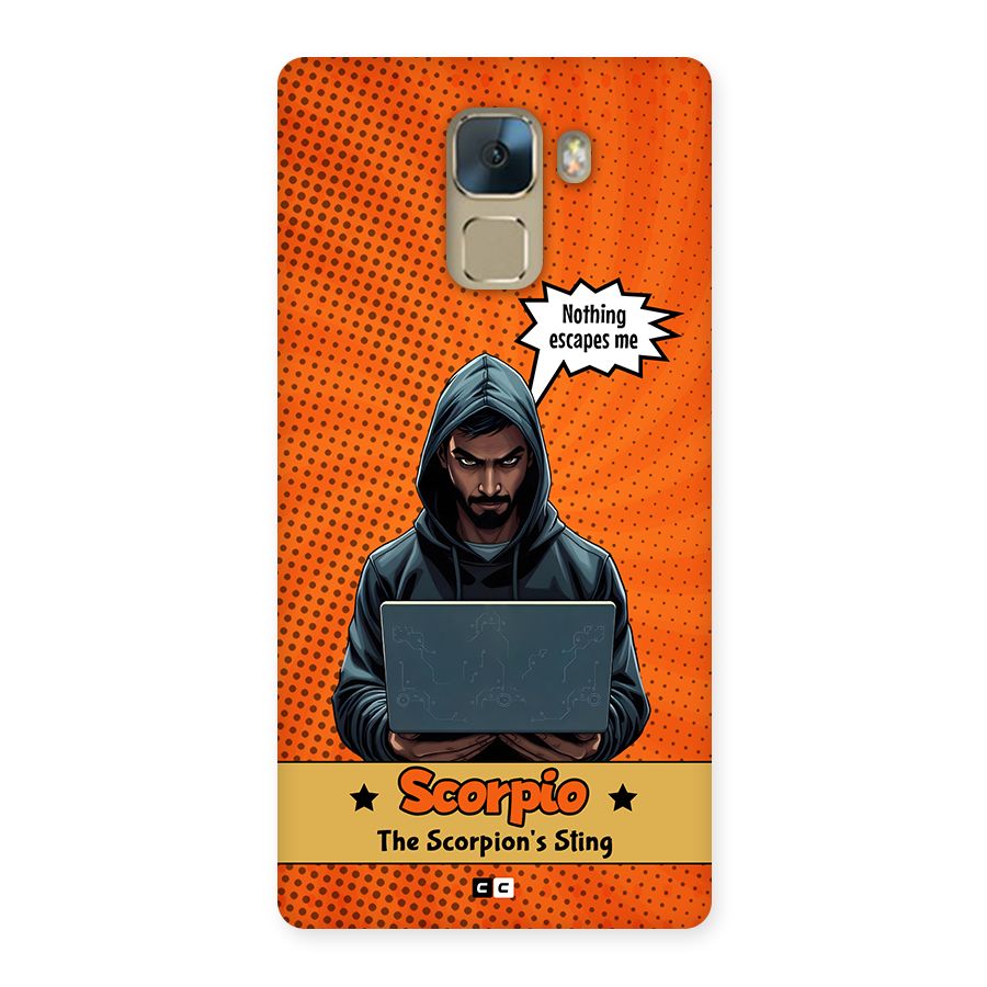 Scorpio Warning Back Case for Honor 7