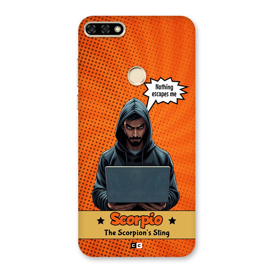Scorpio Warning Back Case for Honor 7A