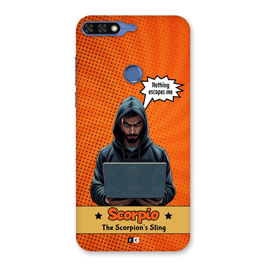 Scorpio Warning Back Case for Honor 7C