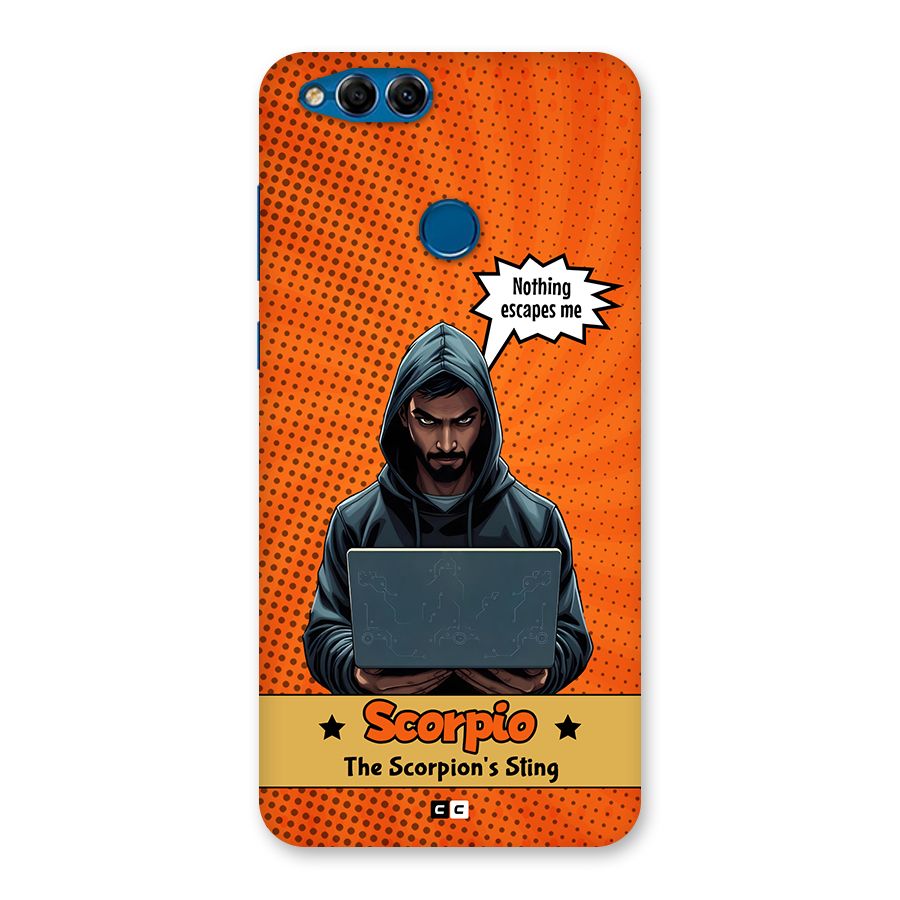 Scorpio Warning Back Case for Honor 7X