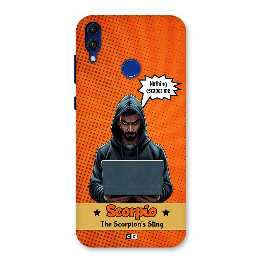 Scorpio Warning Back Case for Honor 8C