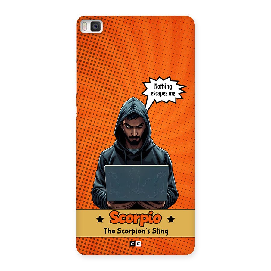 Scorpio Warning Back Case for Huawei P8