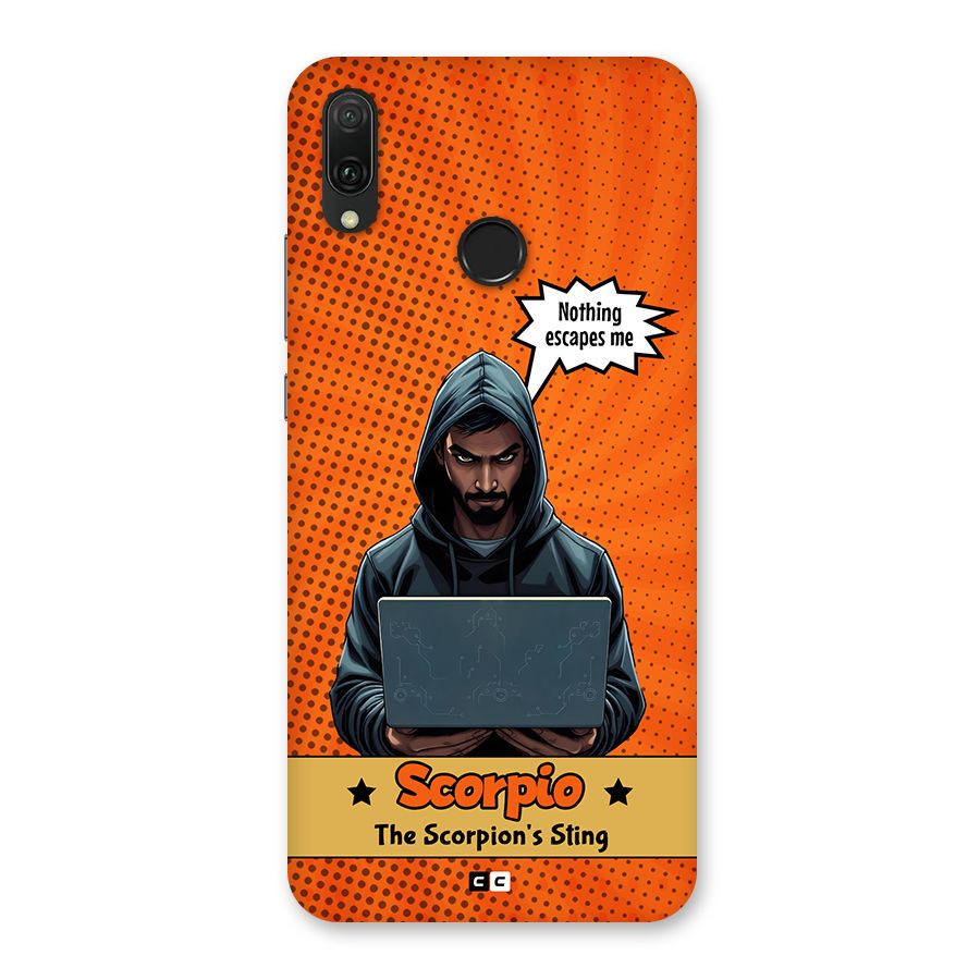 Scorpio Warning Back Case for Huawei Y9 (2019)