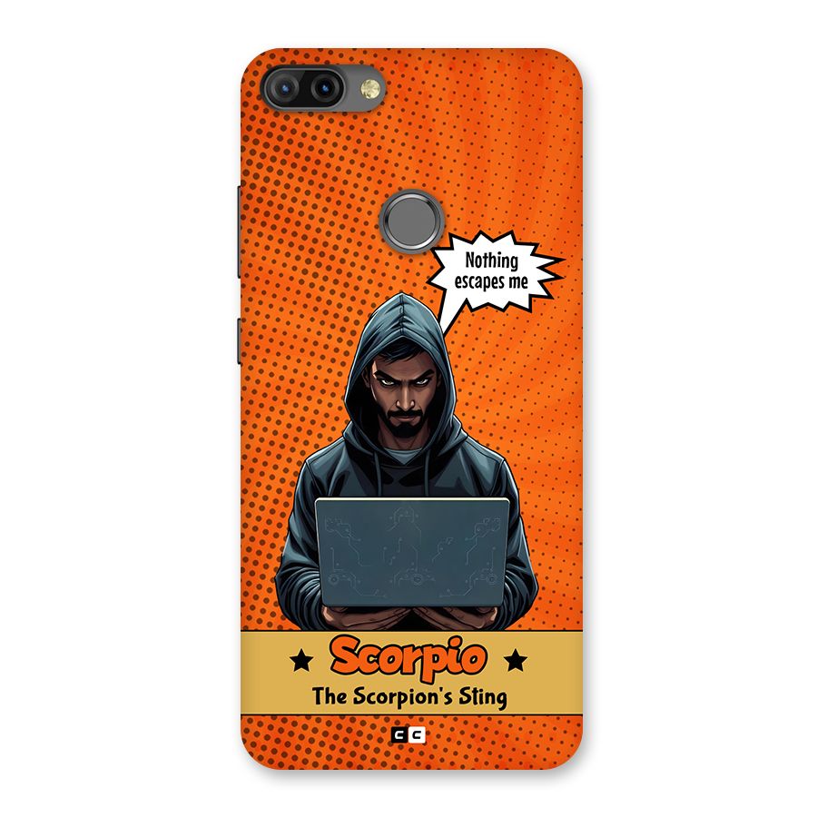 Scorpio Warning Back Case for Infinix Hot 6 Pro