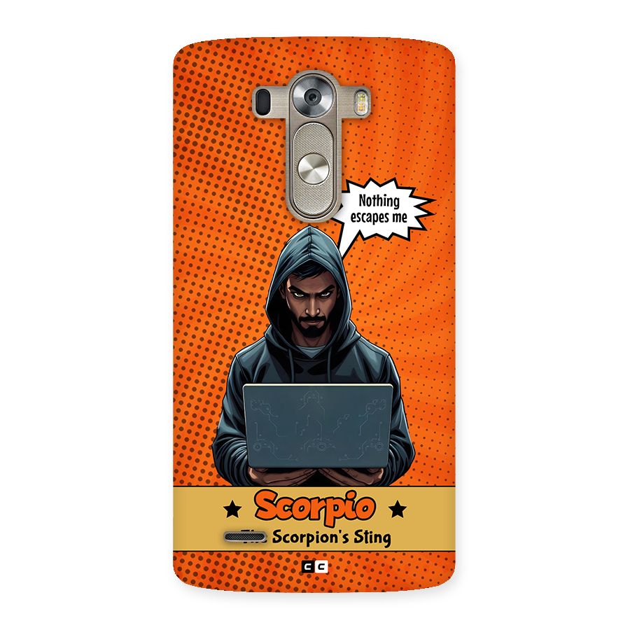 Scorpio Warning Back Case for LG G3
