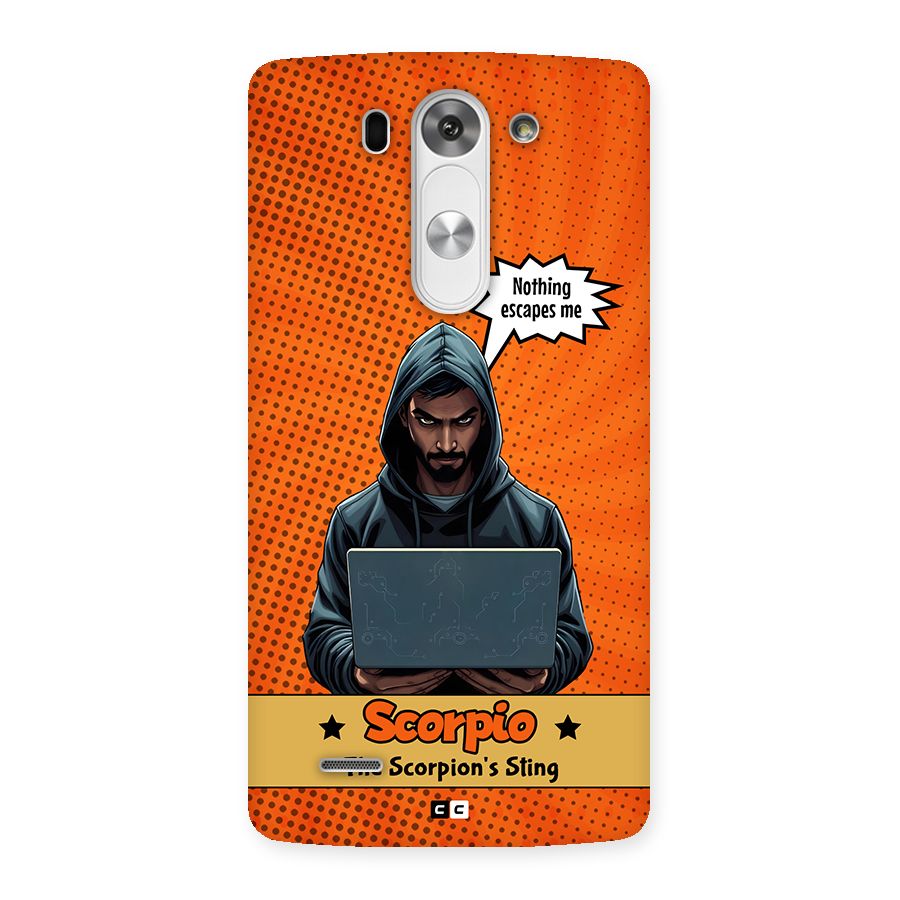 Scorpio Warning Back Case for LG G3 Mini