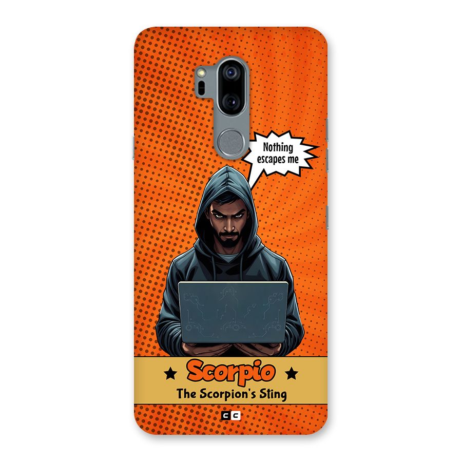 Scorpio Warning Back Case for LG G7