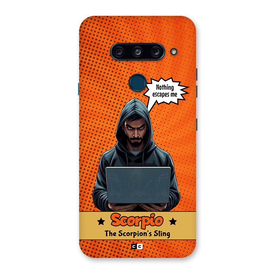 Scorpio Warning Back Case for LG  V40 ThinQ
