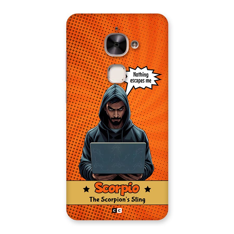 Scorpio Warning Back Case for Le 2