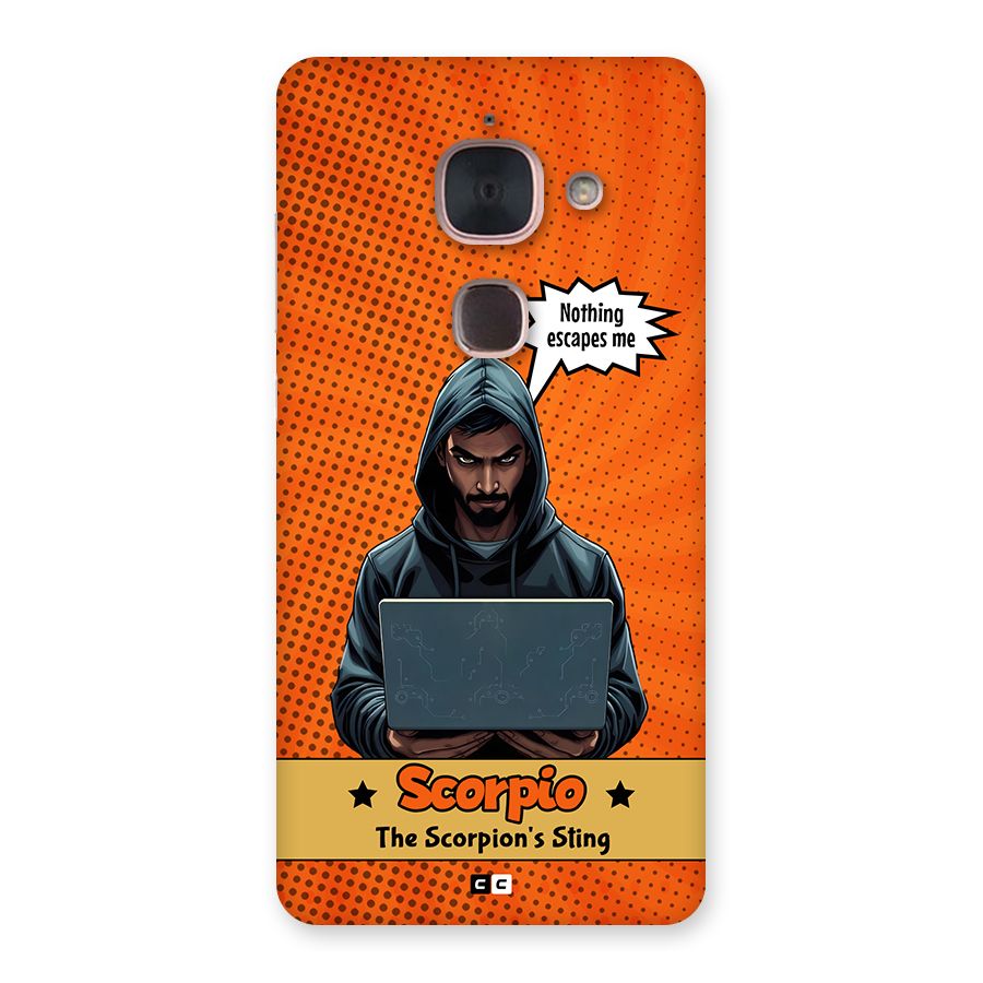 Scorpio Warning Back Case for Le Max 2