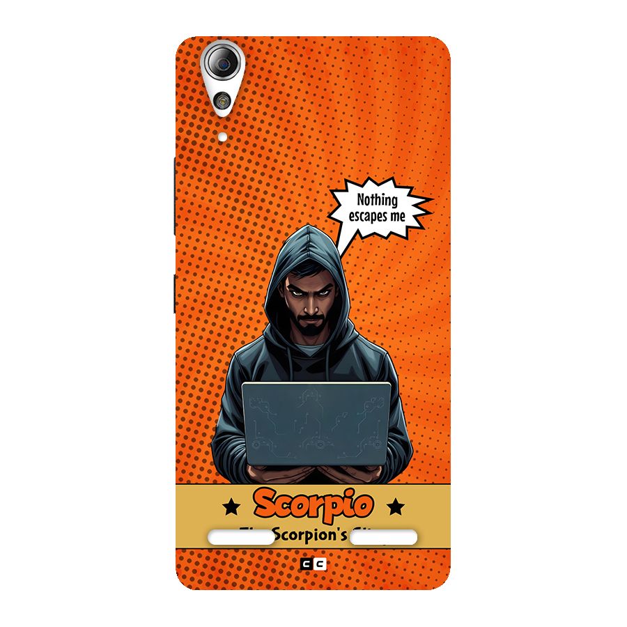 Scorpio Warning Back Case for Lenovo A6000 Plus