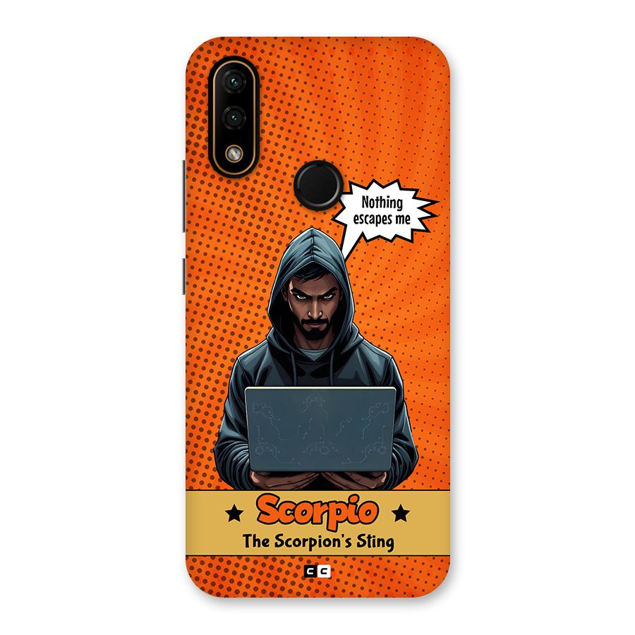 Scorpio Warning Back Case for Lenovo A6 Note