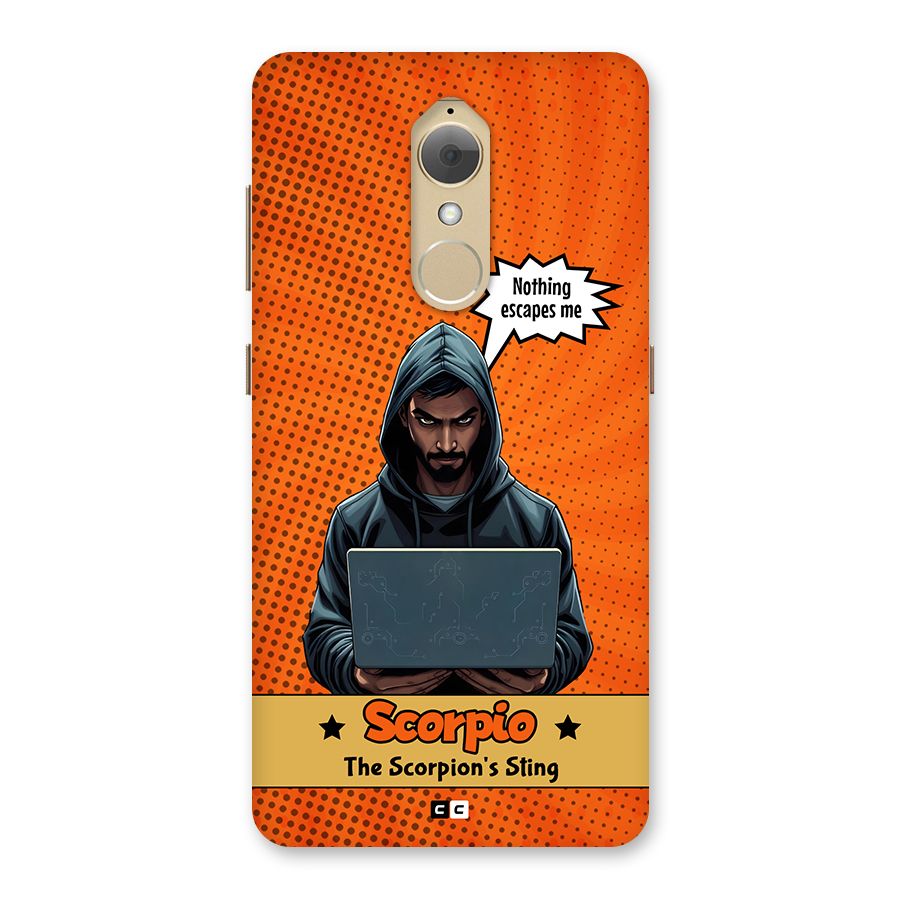 Scorpio Warning Back Case for Lenovo K8