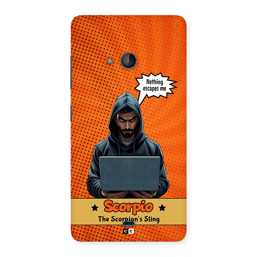 Scorpio Warning Back Case for Lumia 540