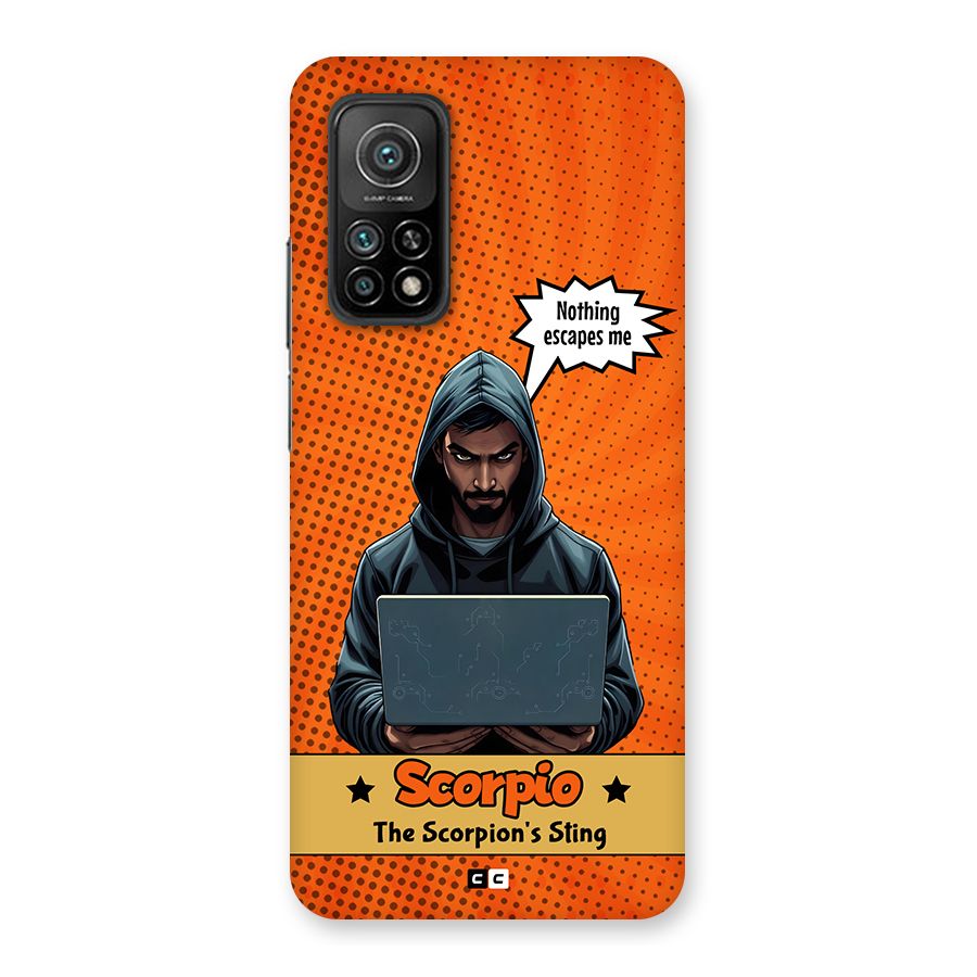 Scorpio Warning Back Case for Mi 10T 5G