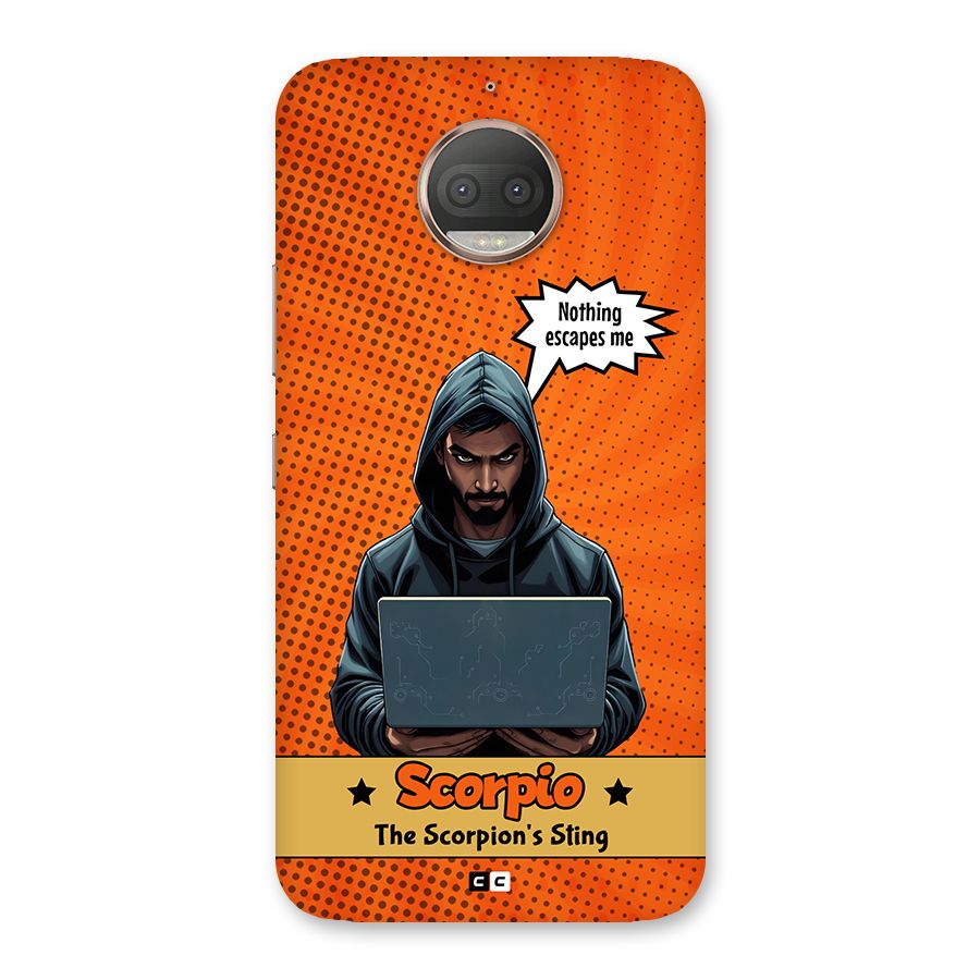 Scorpio Warning Back Case for Moto G5s Plus