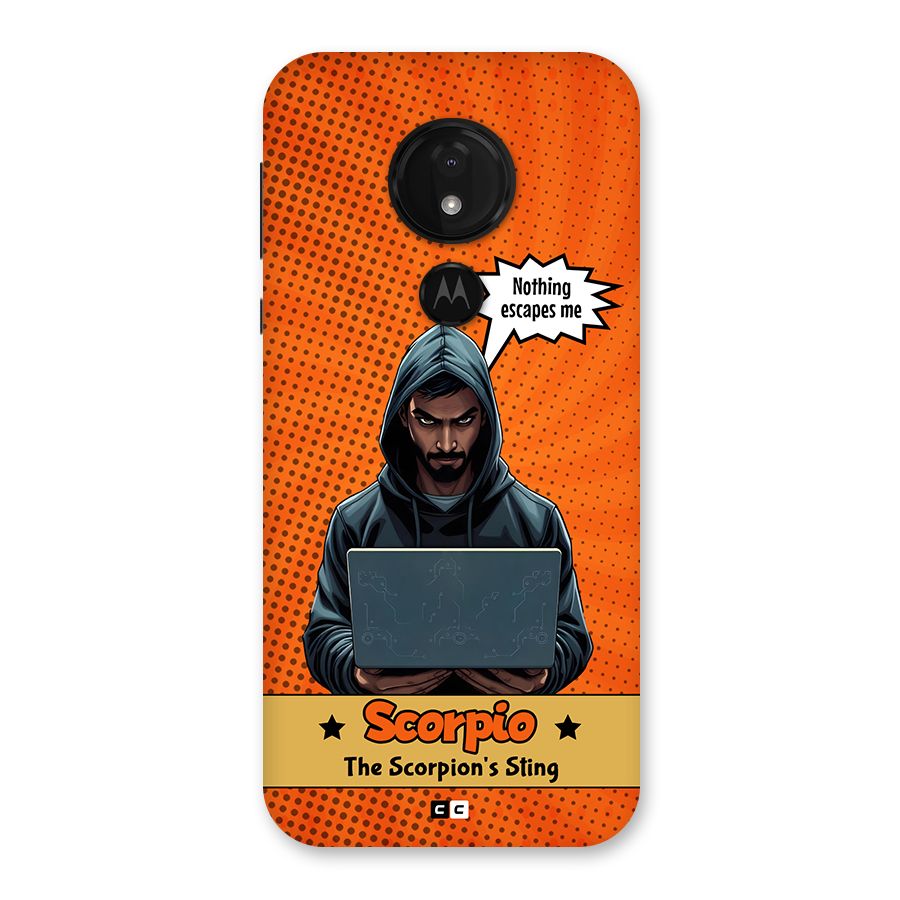 Scorpio Warning Back Case for Moto G7 Power