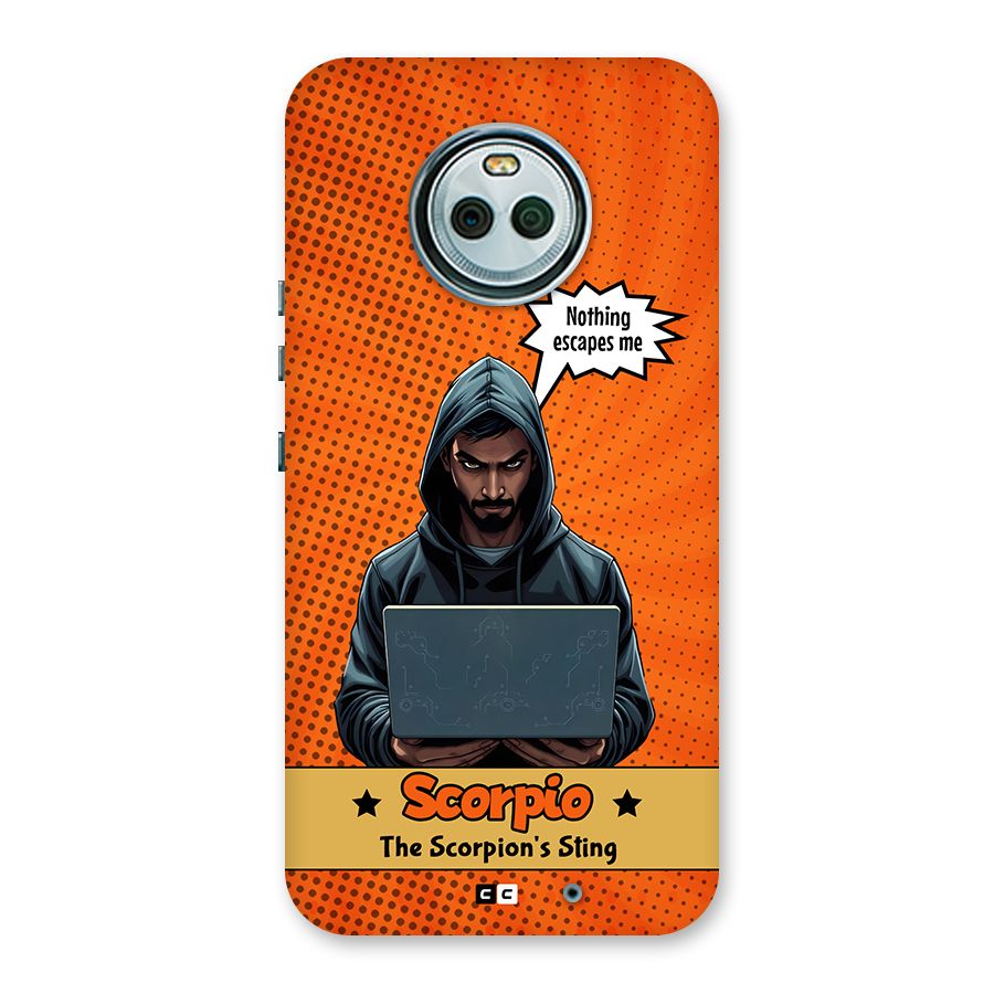 Scorpio Warning Back Case for Moto X4
