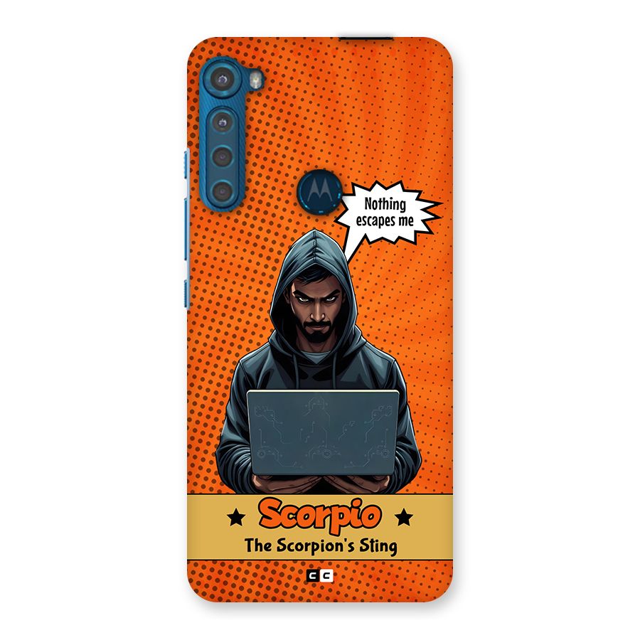 Scorpio Warning Back Case for Motorola One Fusion Plus