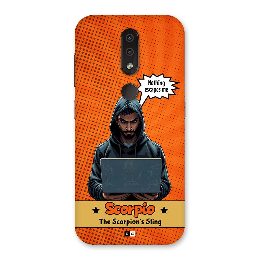 Scorpio Warning Back Case for Nokia 4.2