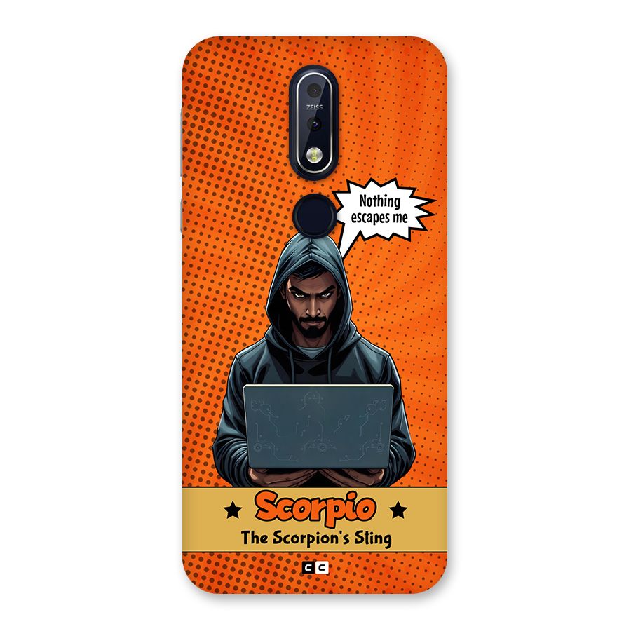 Scorpio Warning Back Case for Nokia 7.1