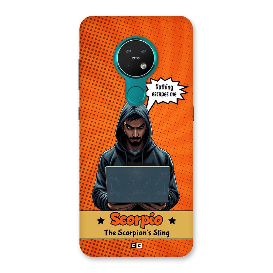 Scorpio Warning Back Case for Nokia 7.2