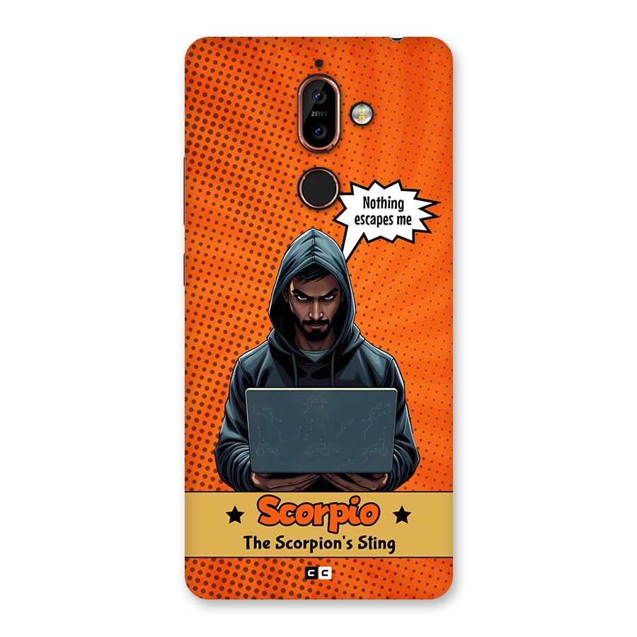 Scorpio Warning Back Case for Nokia 7 Plus