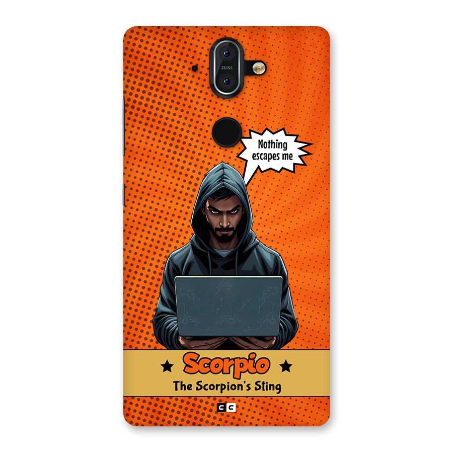 Scorpio Warning Back Case for Nokia 8 Sirocco