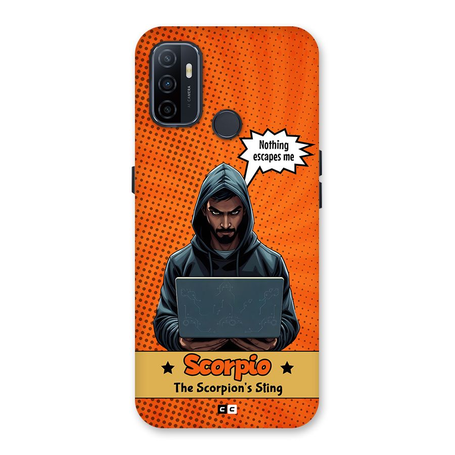 Scorpio Warning Back Case for Oppo A32