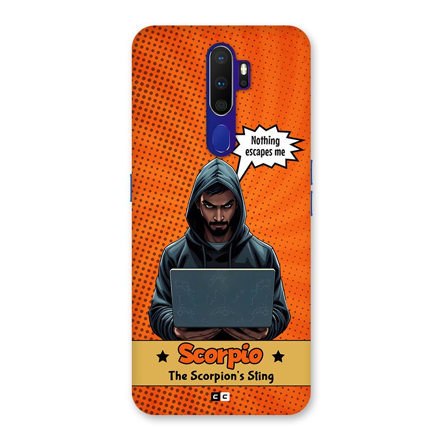 Scorpio Warning Back Case for Oppo A9 (2020)