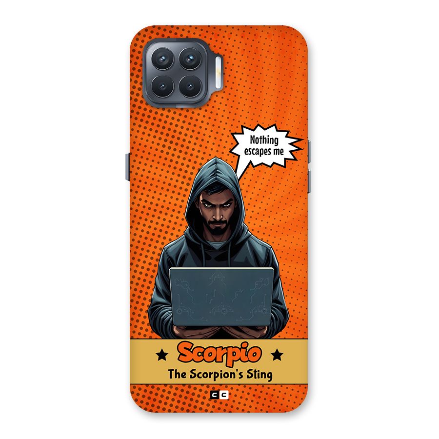 Scorpio Warning Back Case for Oppo F17 Pro