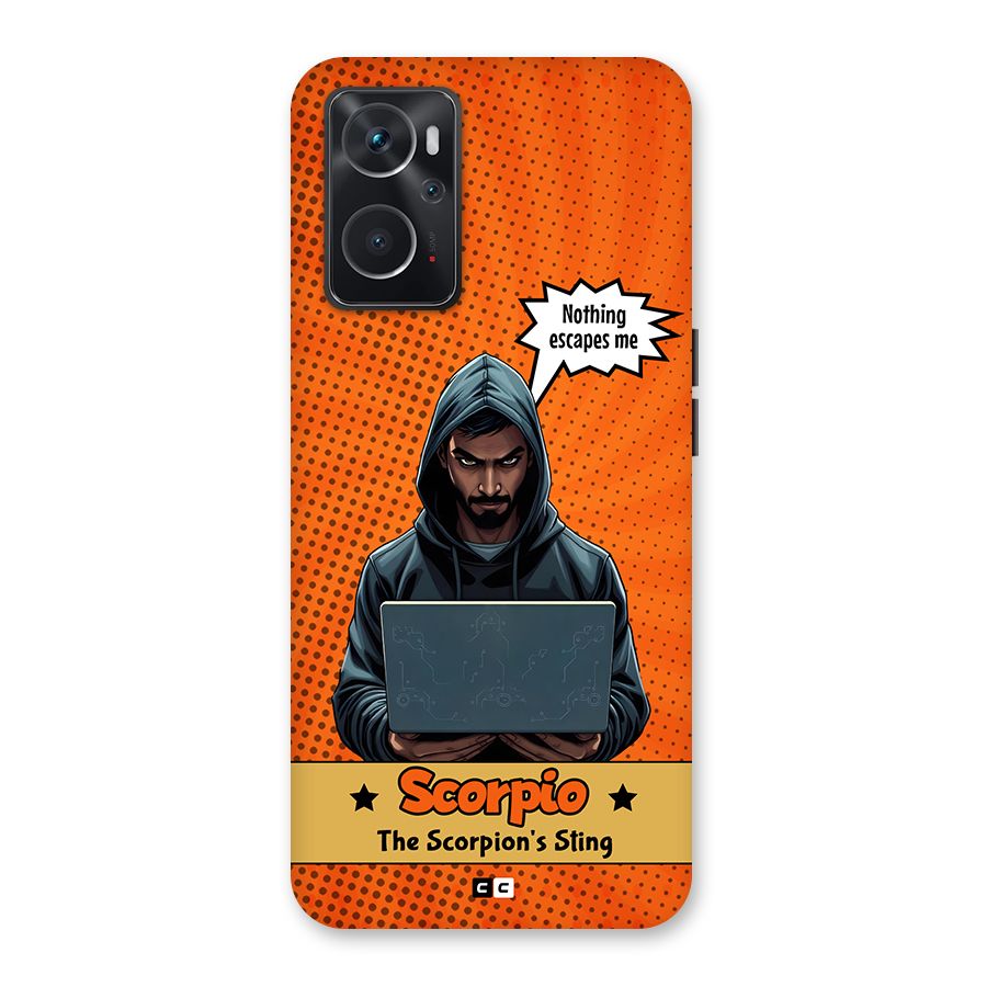 Scorpio Warning Back Case for Oppo K10 4G