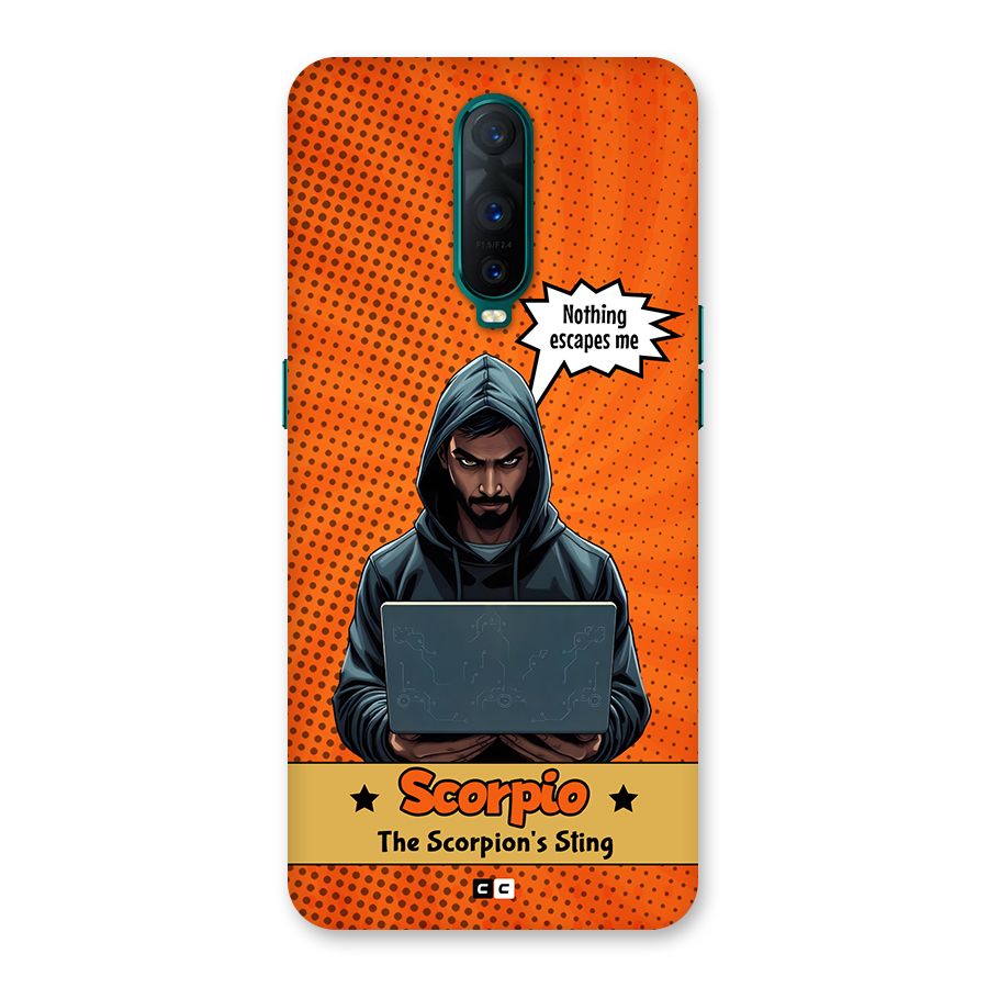 Scorpio Warning Back Case for Oppo R17 Pro