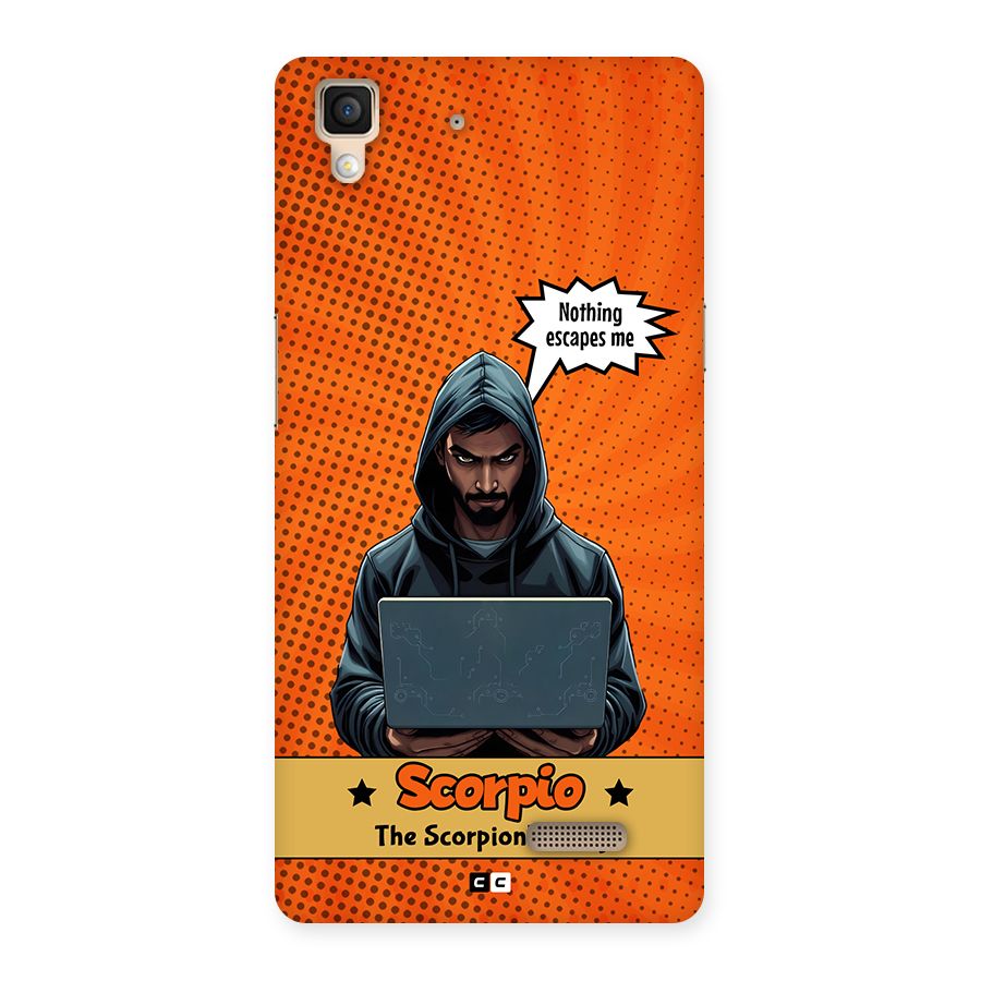Scorpio Warning Back Case for Oppo R7
