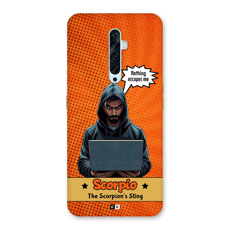 Scorpio Warning Back Case for Oppo Reno2 Z