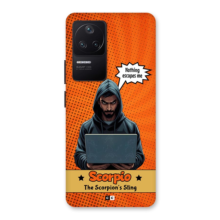 Scorpio Warning Back Case for Poco F4 5G