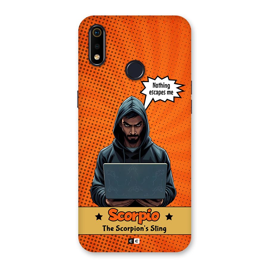 Scorpio Warning Back Case for Realme 3i