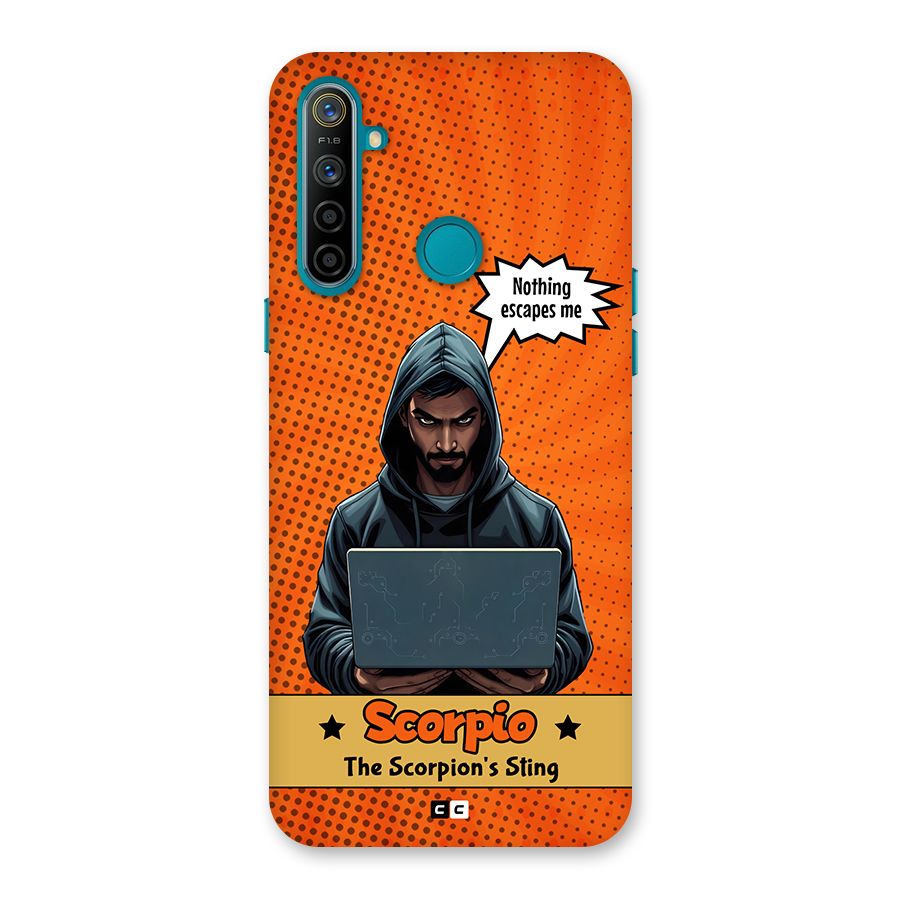 Scorpio Warning Back Case for Realme 5i
